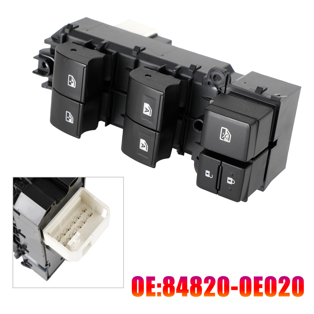 Driver Side Master Power Window Switch for Toyota Tacoma 2016-2021 84820-0E020