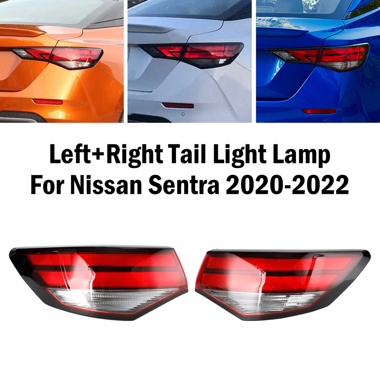 Left+Right Nissan Sentra 2020-2022 Tail Light Lamp
