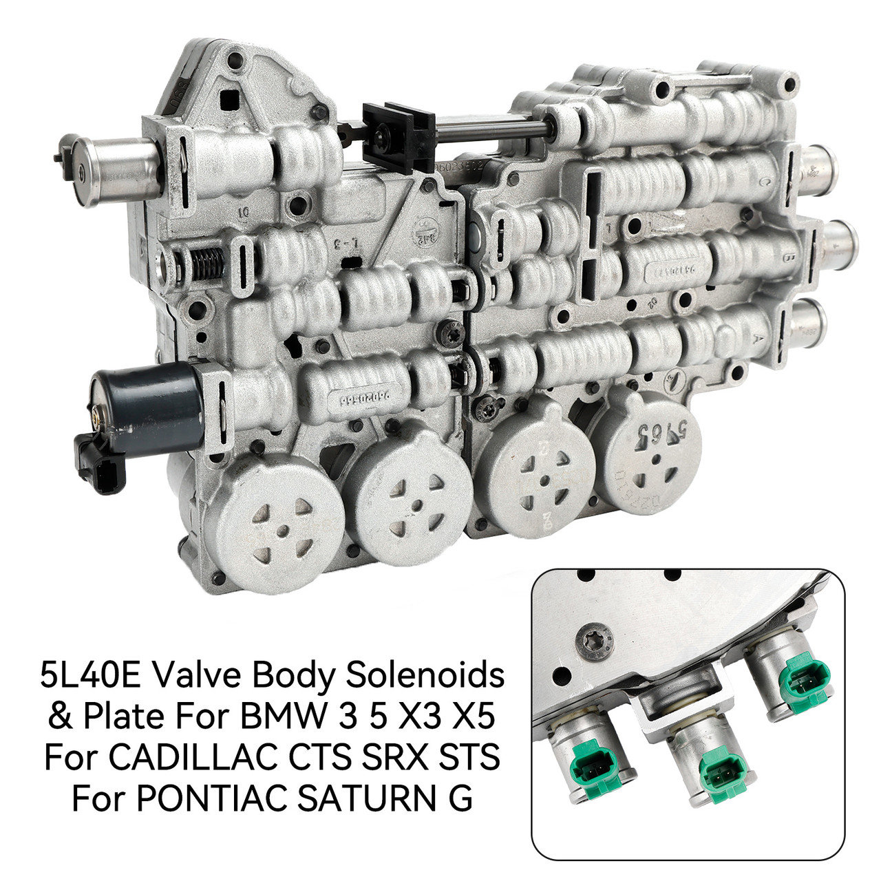 5L40E Valve Body Solenoids & Plate For BMW 3 5 X3 X5 For CADILLAC CTS SRX STS For PONTIAC SATURN G