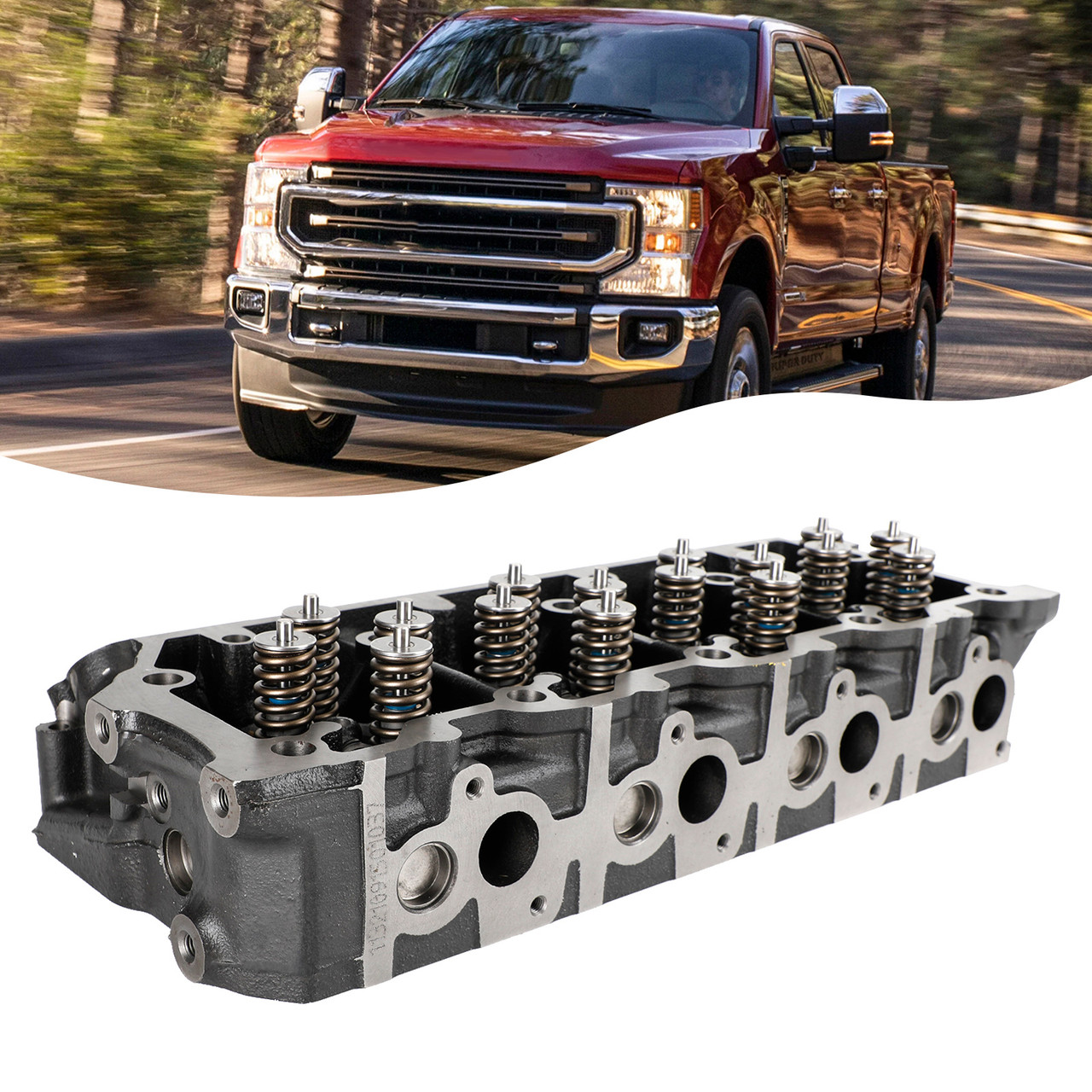 05-07 Ford F-Series Super Duty 6.0L V8 Powerstroke Cylinder Head 20mm