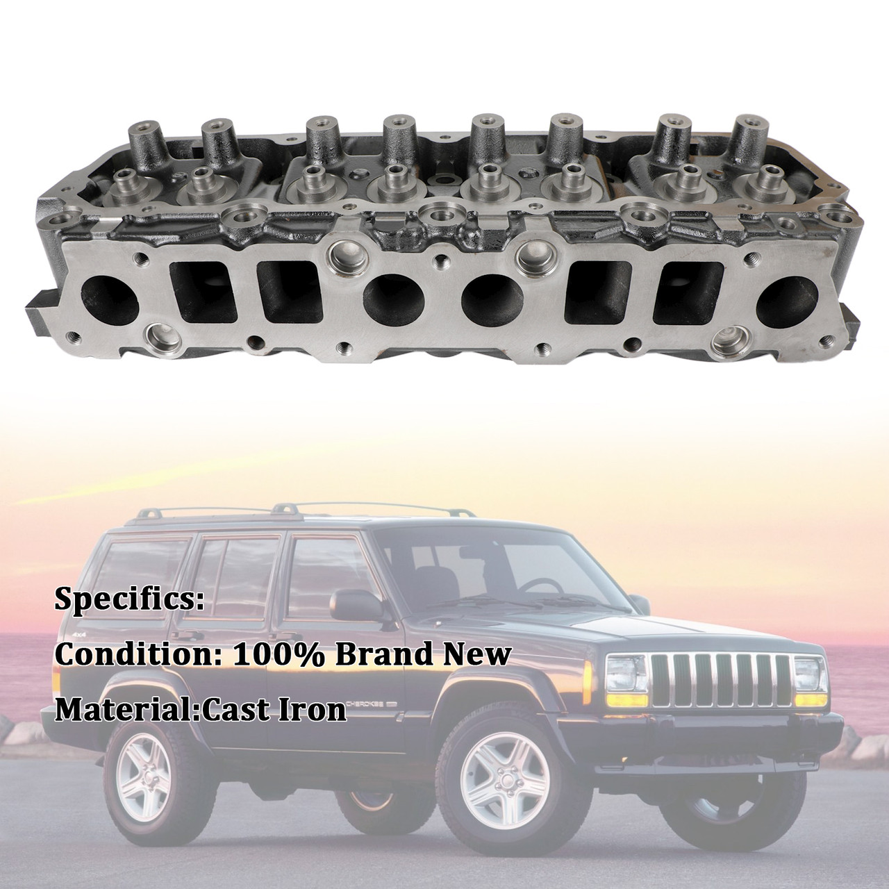 1994-2000 Jeep Cherokee 1994-2002 Wrangler Bare Cylinder Head 403 / 117