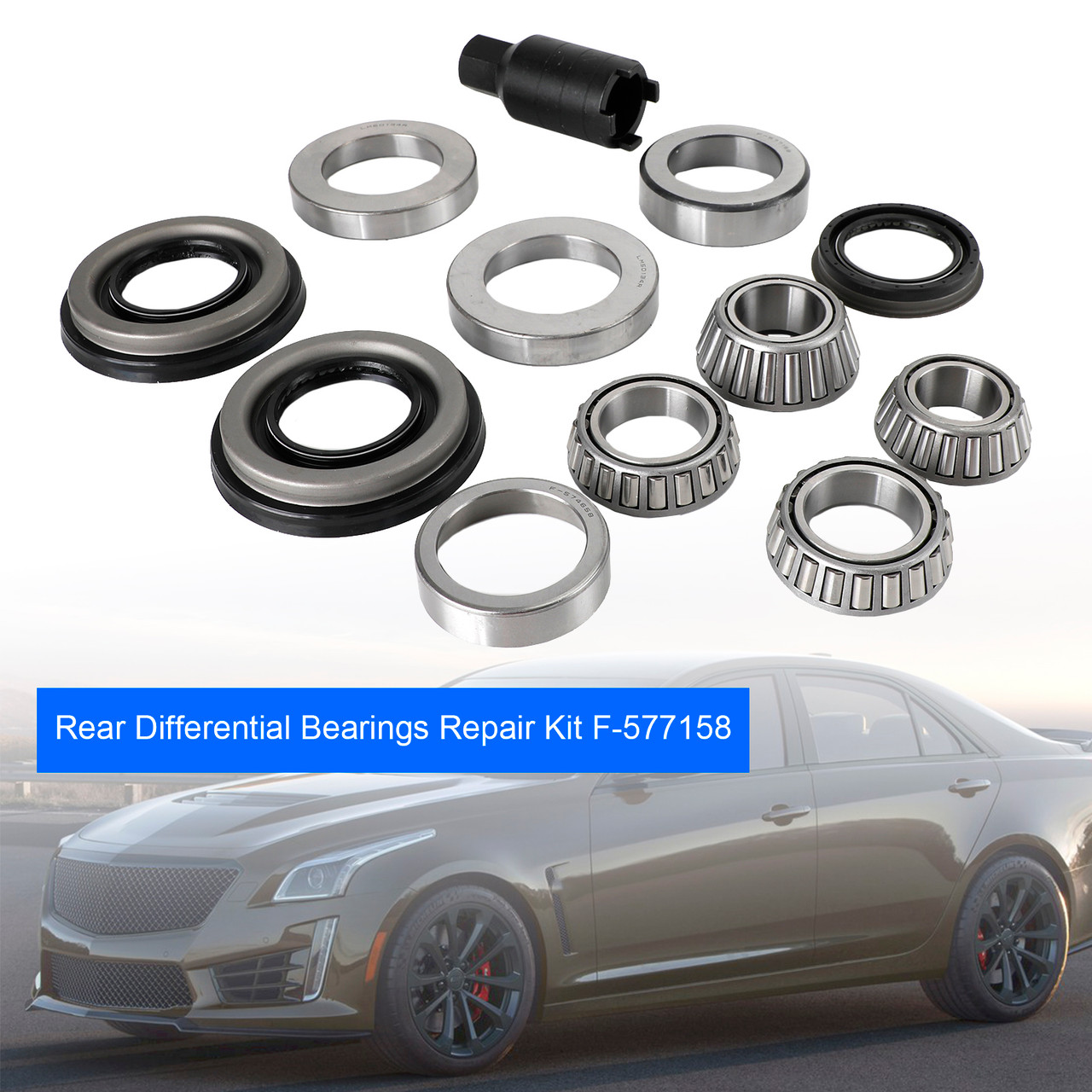 Rear Differential Bearings Repair Kit F-577158 For Cadillac ATS CTS 2013-2019