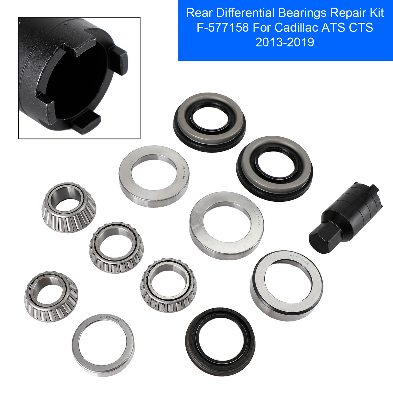Rear Differential Bearings Repair Kit F-577158 For Cadillac ATS CTS 2013-2019