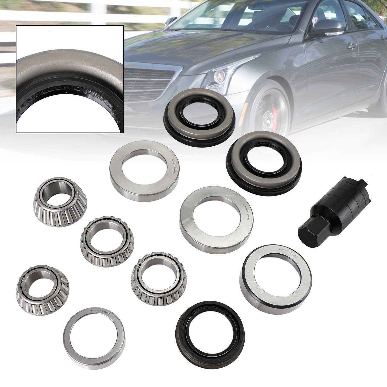 Rear Differential Bearings Repair Kit F-577158 For Cadillac ATS