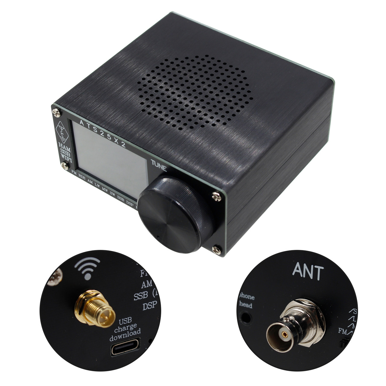 Upgraded ATS-25X2 APP Network WIFI All Band DSP Radio Receiver FM