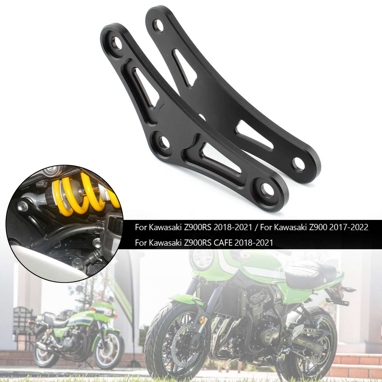 CNC Aluminum Lowering Link Kit 30mm For Kawasaki Z900RS CAFE Z900