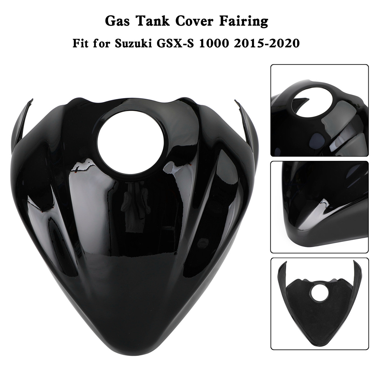 Gas Tank Cover Guard Fairing Protector For Suzuki GSX-S 1000 GSXS 2015-2020 BLK