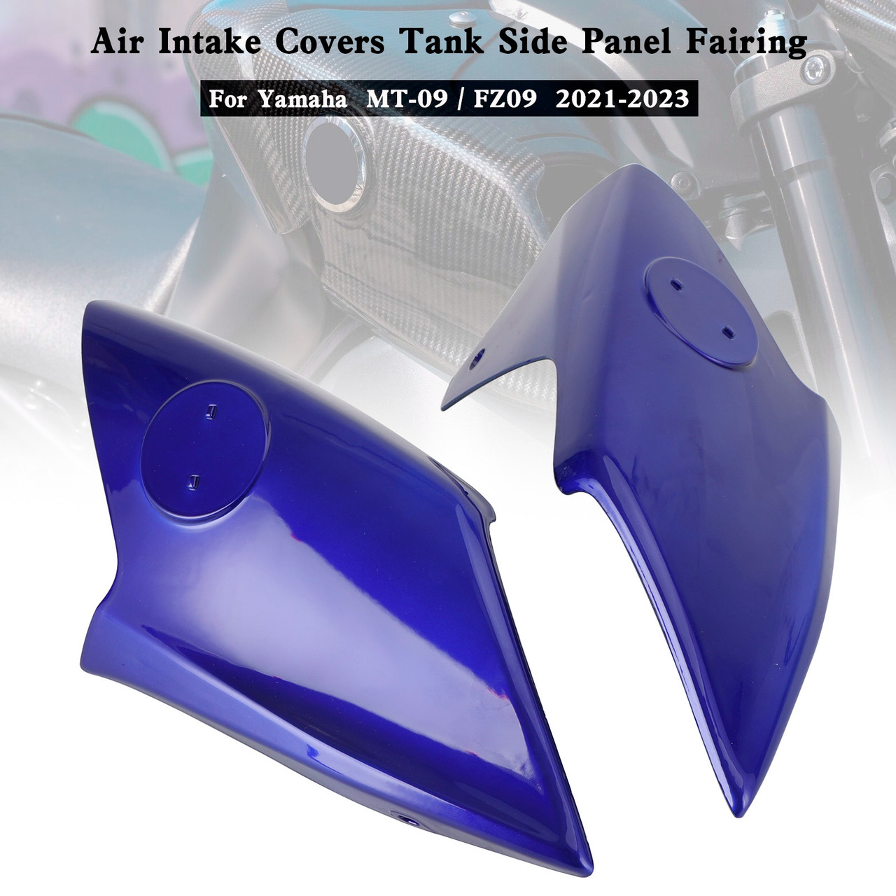 Air Intake Covers Tank Side Panel Fairing For Yamaha MT-09 FZ09 2021-2023 BLU