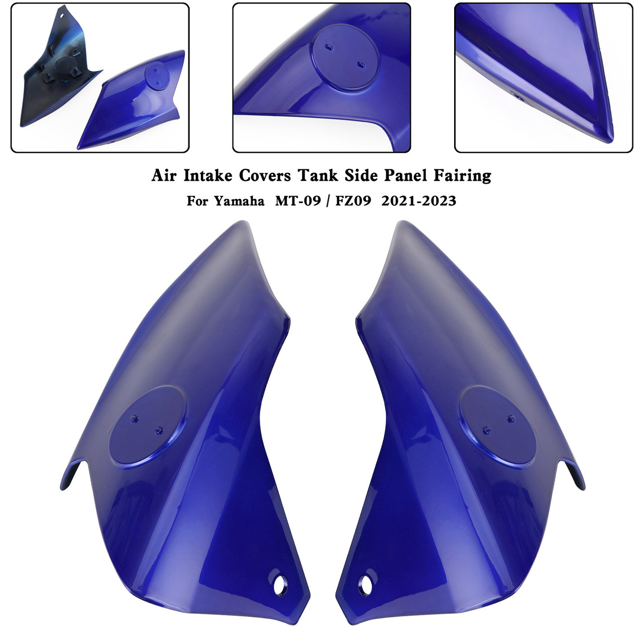 Air Intake Covers Tank Side Panel Fairing For Yamaha MT-09 FZ09 2021-2023 BLU