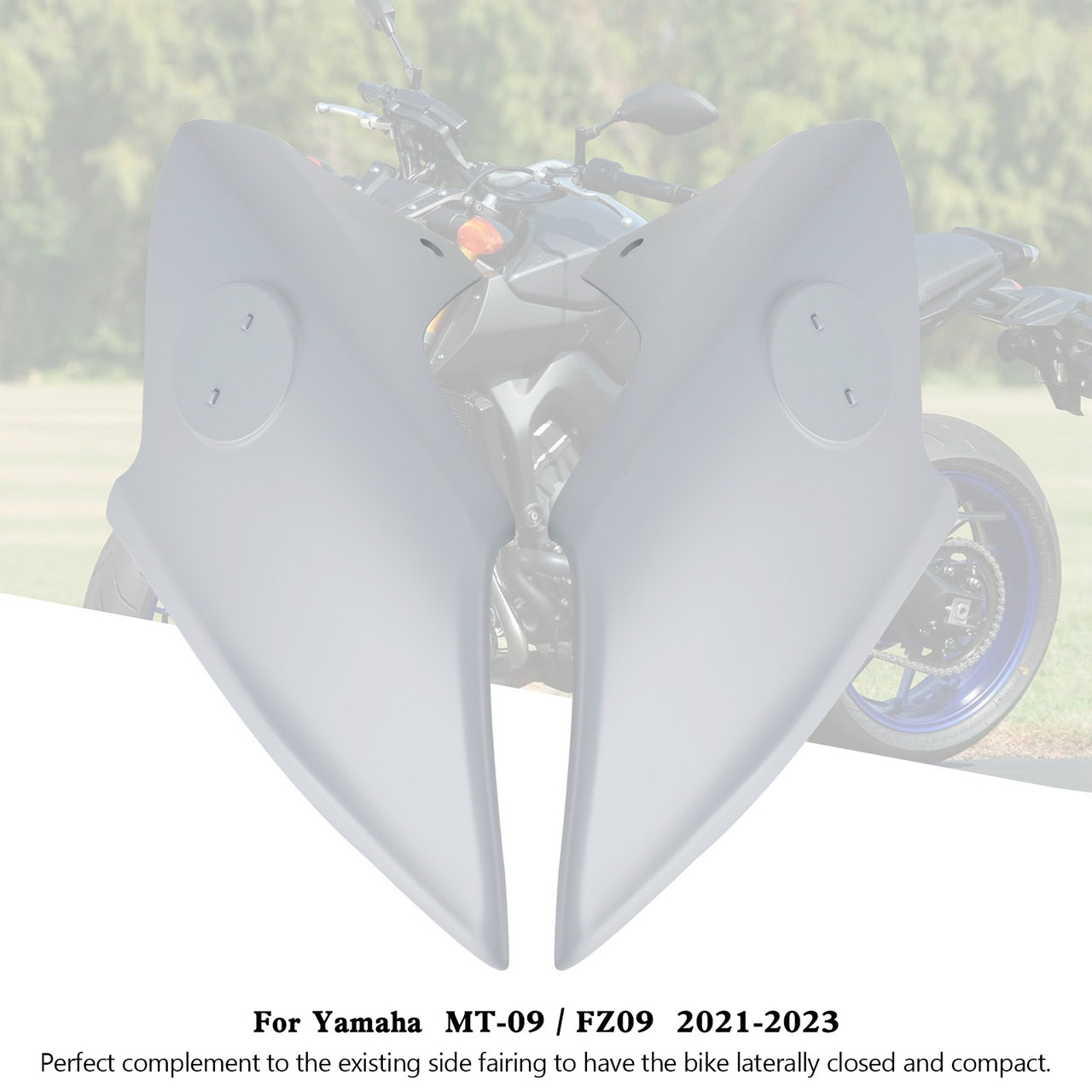 Air Intake Covers Tank Side Panel Fairing For Yamaha MT-09 FZ09 2021-2023 GRA