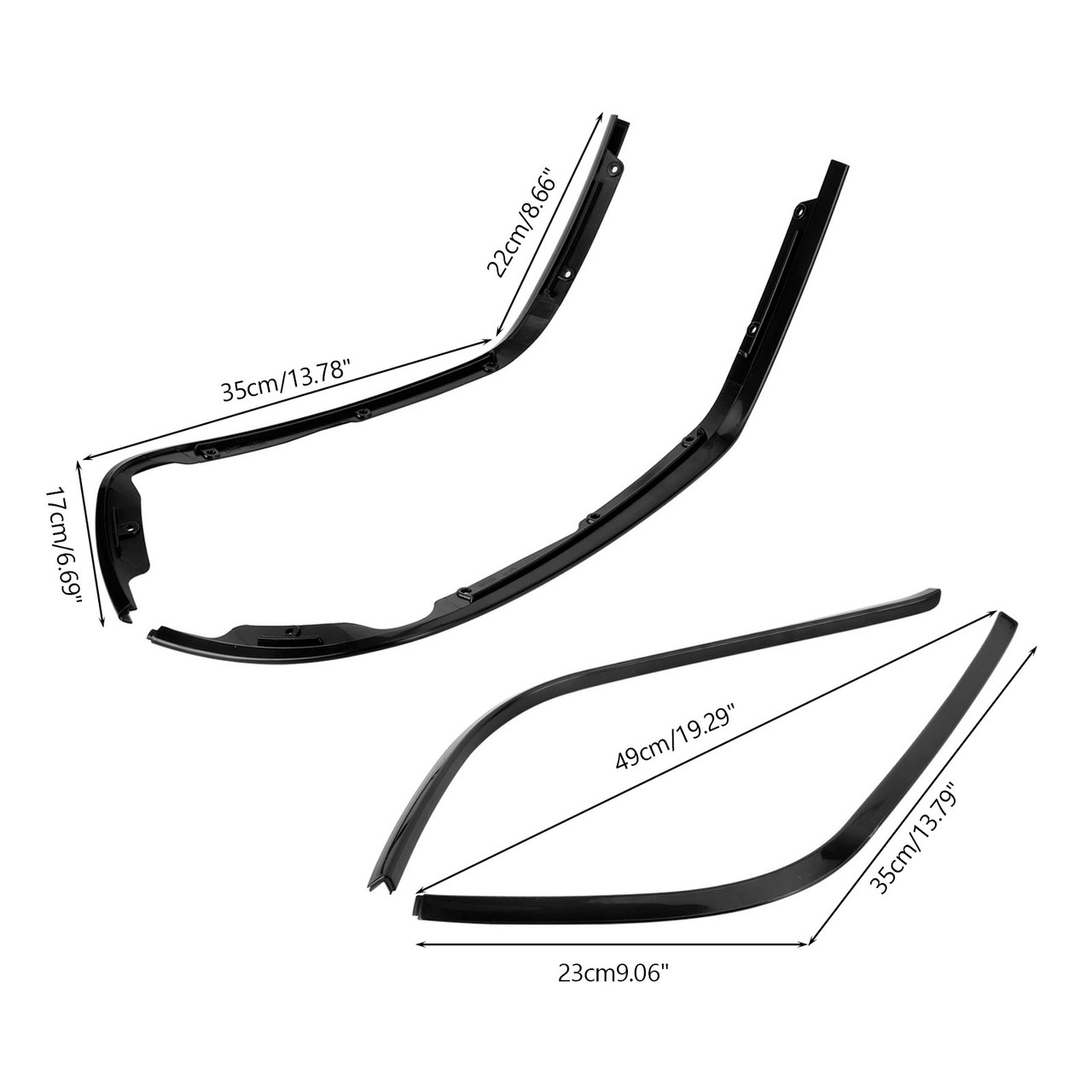 Upper Sidebar Lining Trim Strip Side Cover For Sprint 150 Primavera 125 150 BLK Upper Sidebar Lining Trim Strip Side Cover For Sprint 150 Primavera 125 150 BLK