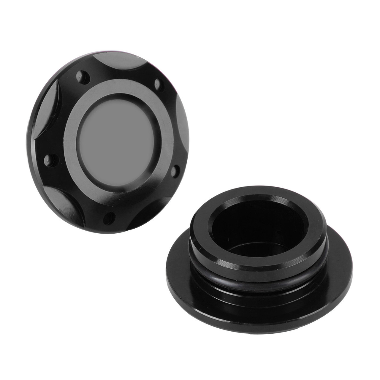 Frame Plugs Inserts Pair Black For Yamaha MT-03 MT03 MT-25 MT25 YZF-R3 2015-2022