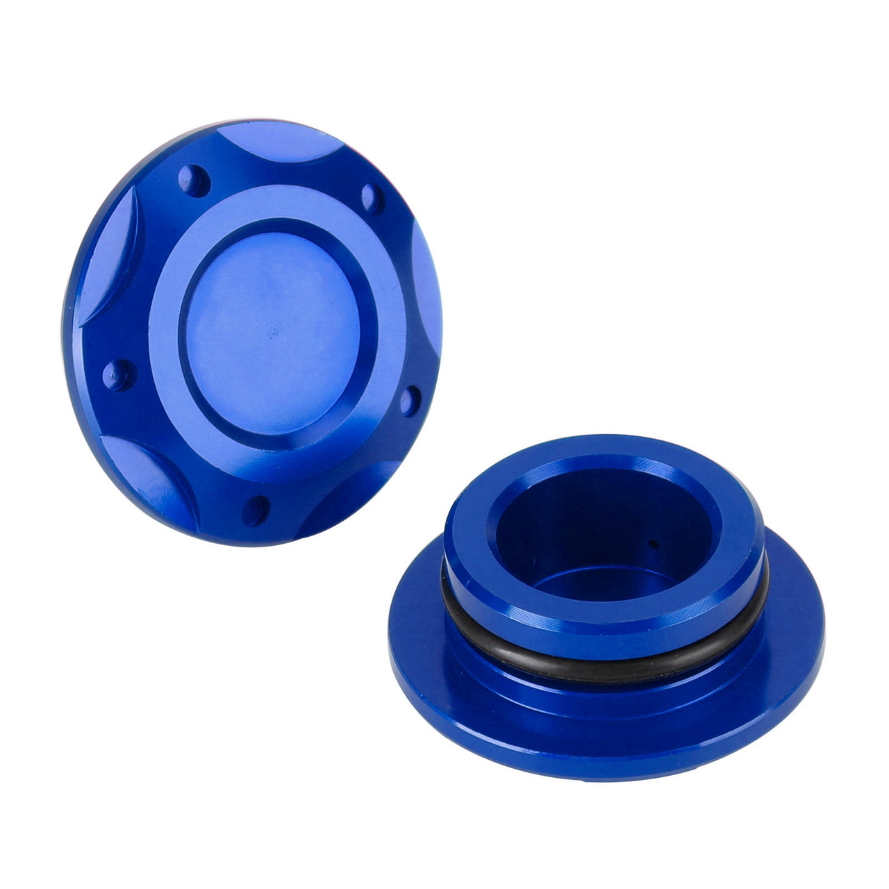 Frame Plugs Inserts Pair Blue For Yamaha MT-03 MT03 MT-25 MT25 YZF-R3 2015-2022