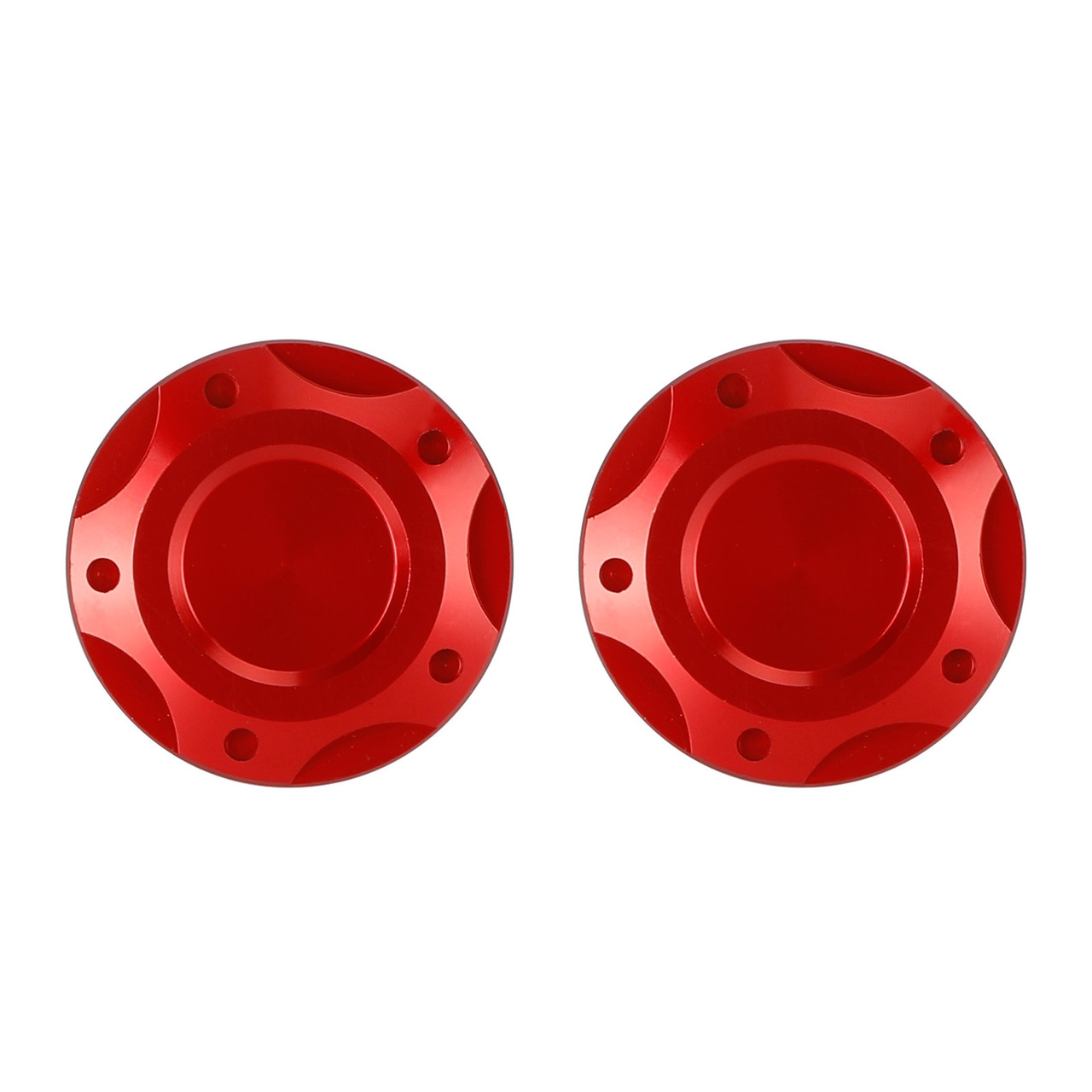 Frame Plugs Inserts Pair Red For Yamaha MT-03 MT03 MT-25 MT25 YZF-R3 2015-2022