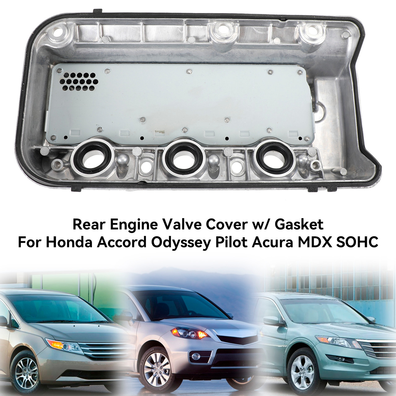 Rear Engine Valve Cover w/ Gasket For Honda Accord Odyssey Pilot