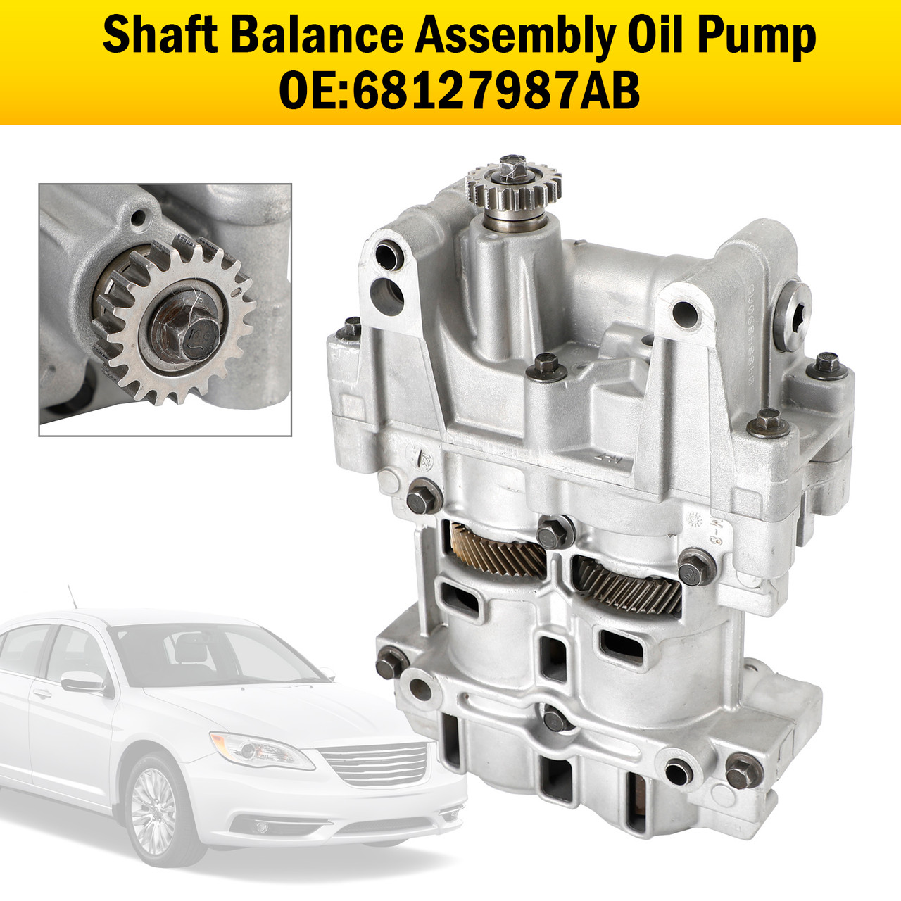 2007-2016 Dodge Avenger with 2.4L EngineShaft Balance Assembly Oil Pump 68127987AB