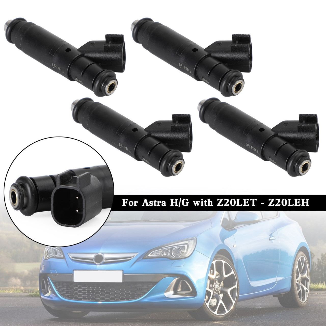 4PCS Fuel Injectors Fit Vauxhall VXR Z20LEH Z20LET GSI ASTRA Fit Opel 630CC