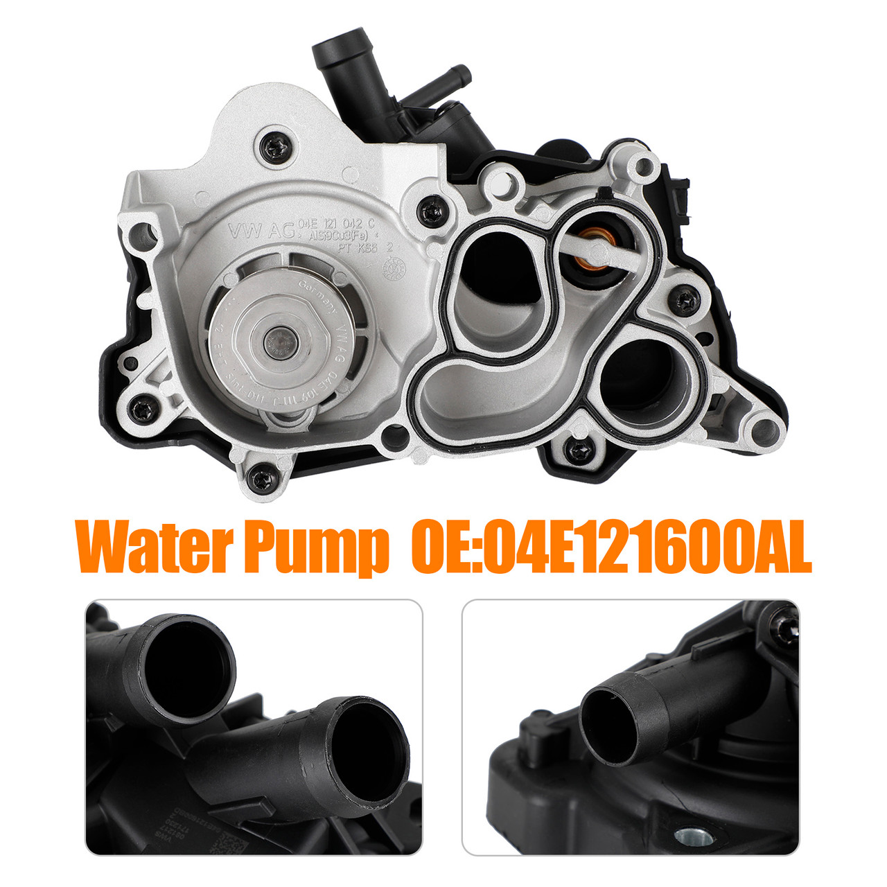 Coolant Pump Water Pump Housing Assembly for Audi A3 A1 04E121600AL 04E121600BD