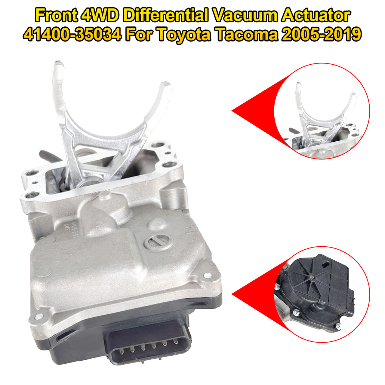 Front 4WD Differential Vacuum Actuator 41400-35034 For Toyota