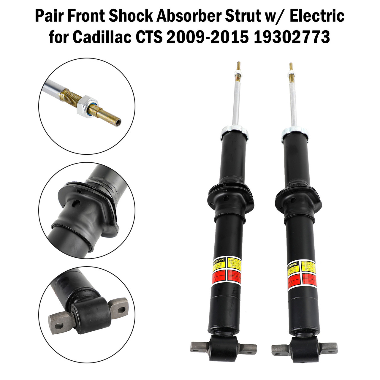 Cadillac CTS 2009-2015 Pair Front Shock Absorber Strut w/ Electric 19302773