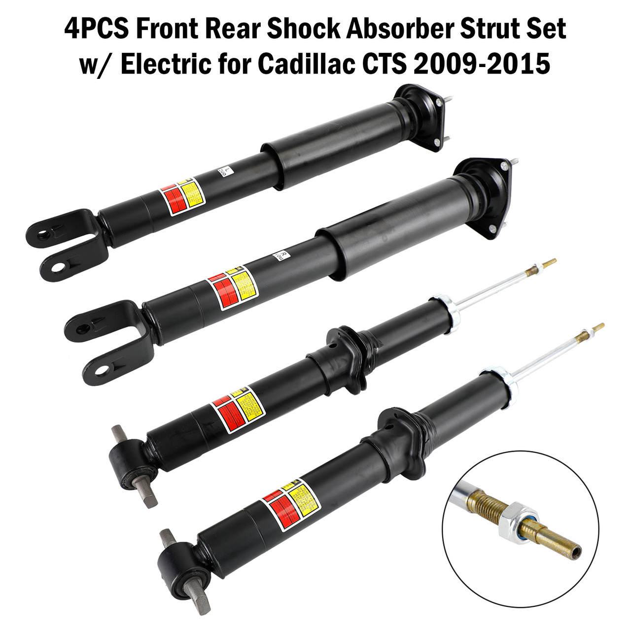 Cadillac CTS 2009-2015 4PCS Front Rear Shock Absorber Strut Set w/ Electric