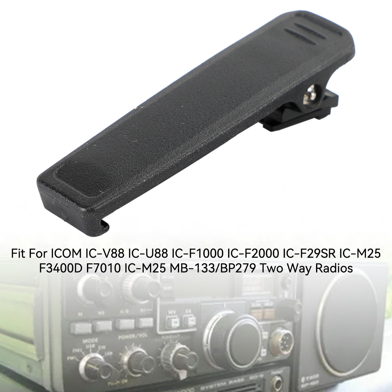 1X Back Pocket Clip Belt Clip Fit For ICOM IC-V88 IC-U88 IC-F1000 Walkie Talkie