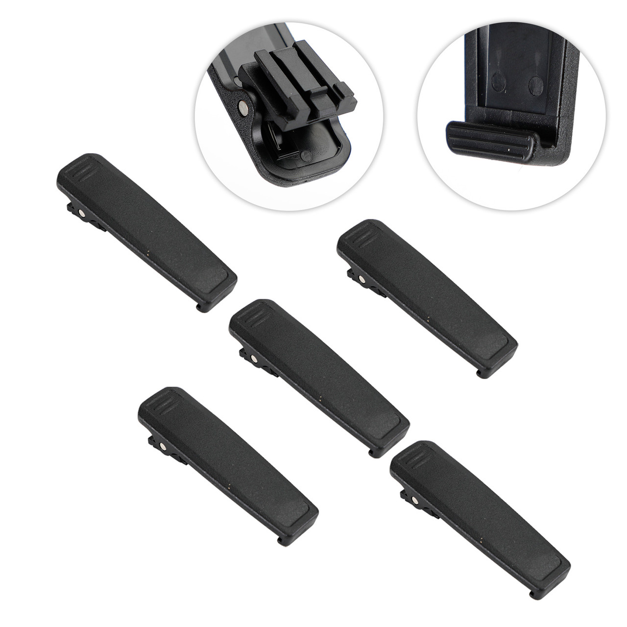 5X Back Pocket Clip Belt Clip Fit For ICOM IC-V88 IC-U88 IC-F1000 Walkie Talkie