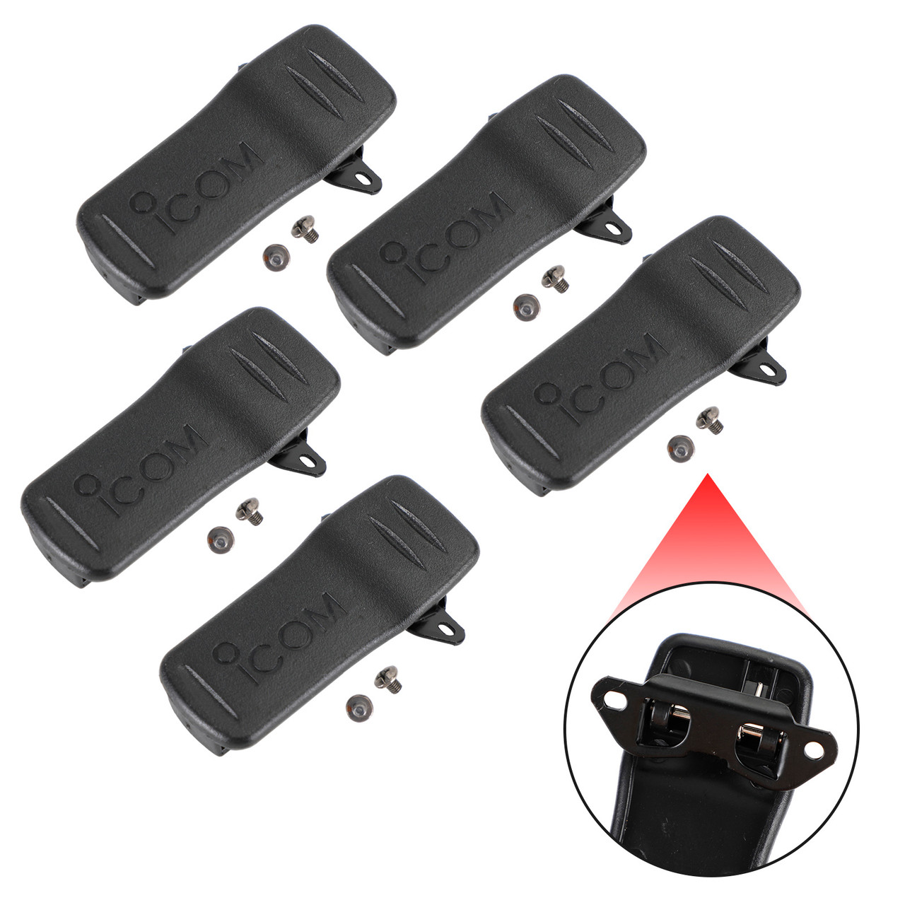 5Pcs Walkie Talkie Two Way Radio Communicator MB-98 Belt Clip For ICOM IC-F50