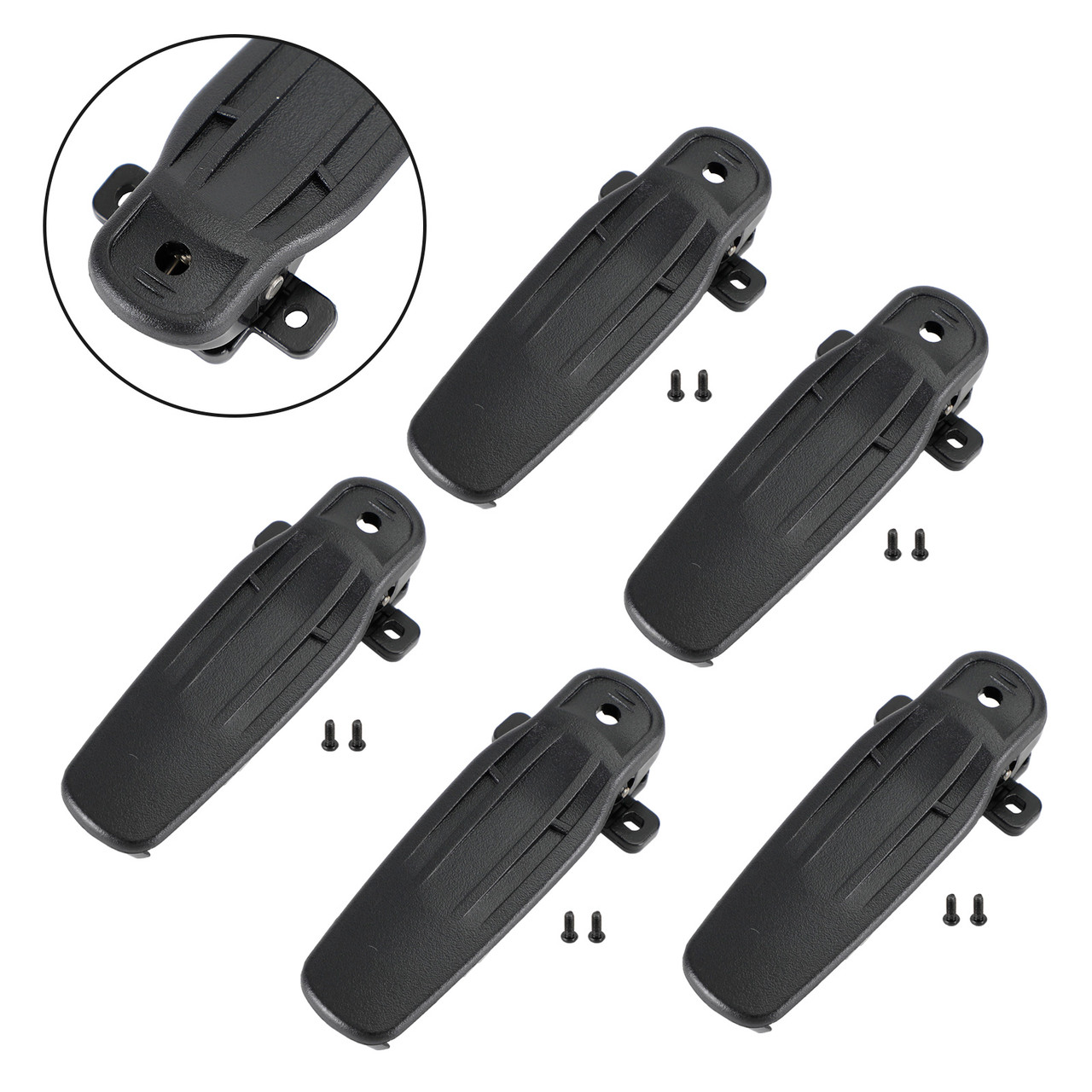 5X Back Pocket Clip Belt Clip For TK-2180 TK-3180 TK-5210 TK5220 Walkie Talkie