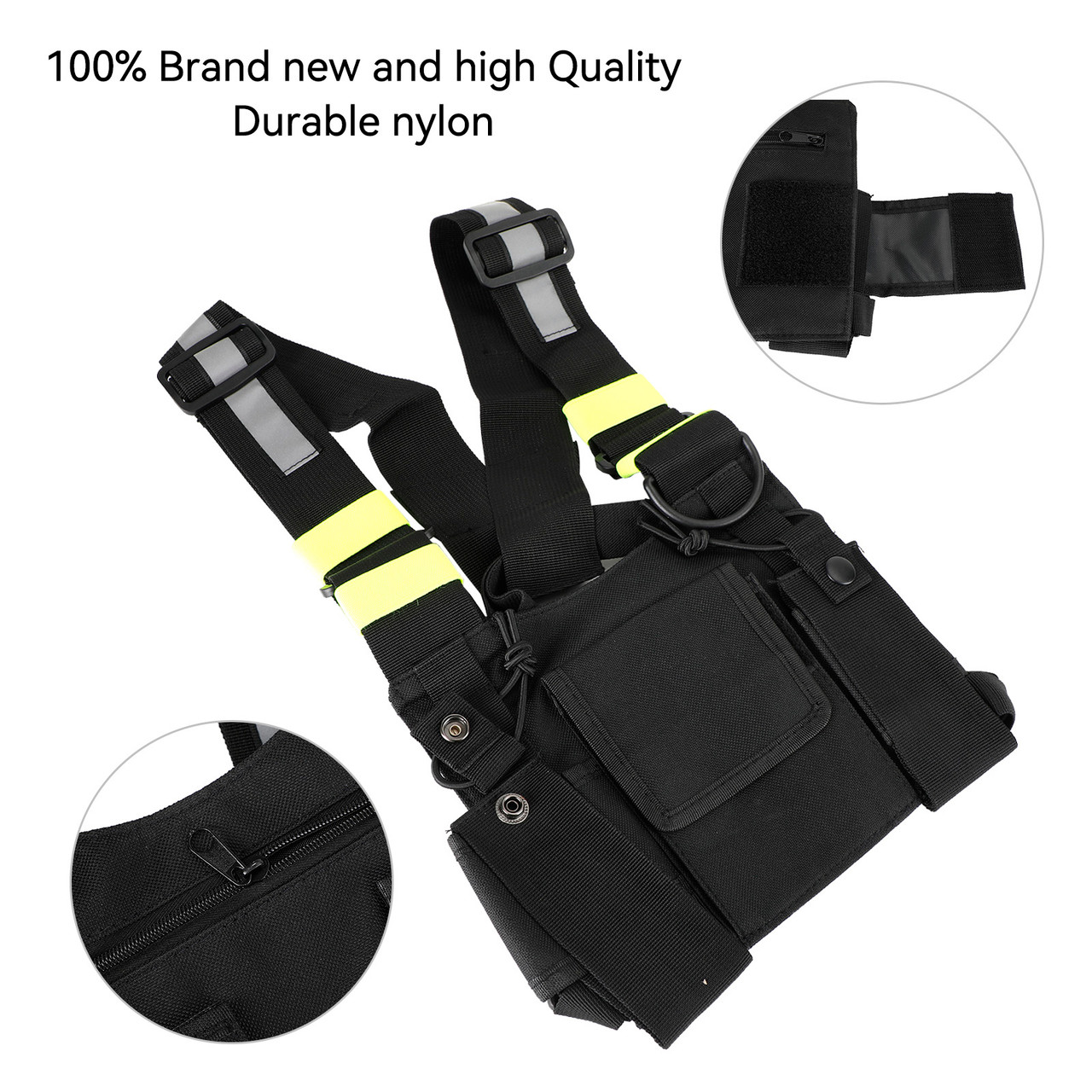Tactical Chest Harness Bag for Field Operations Radio Fluorescent ...
