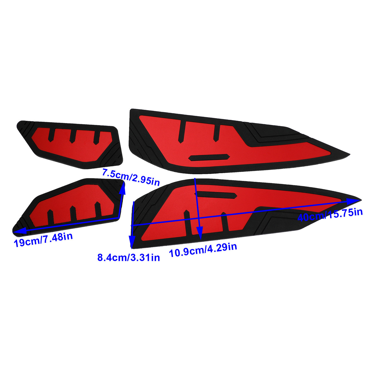2019-2022 YAMAHA XMAX 250 300 400 Footboard Foot Rest Pad Peg Pedal Mat Plate Red