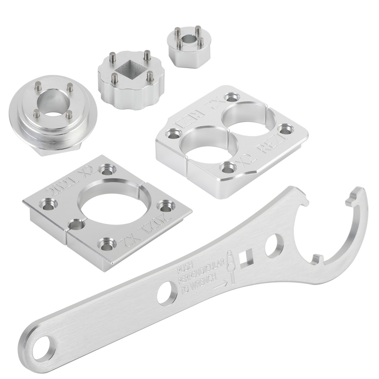 Float Shock Rebuild Tool Kit Vise Clamp+Sealhead+4 pin Sockets For