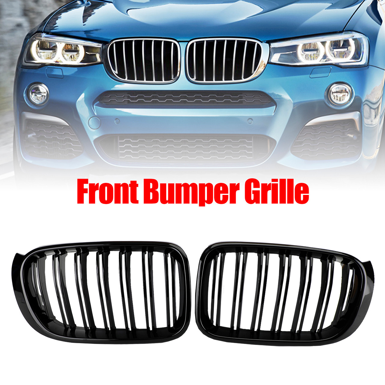 2014-2017 BMW X3 X4 F25 F26 Front Bumper Kidney Grille Grill