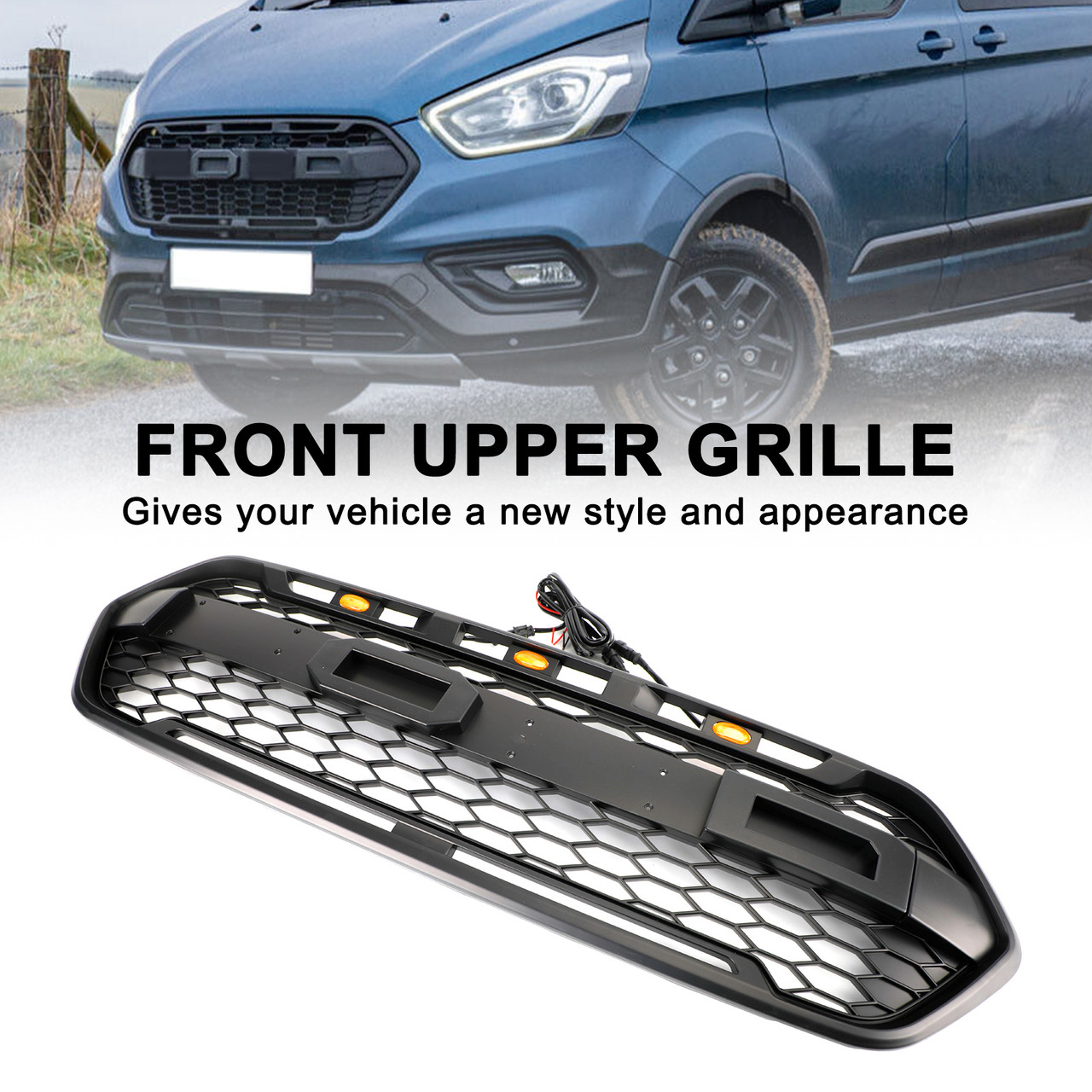 2018-2023 Ford Transit Custom Front Bumper Grille W/ 3LED