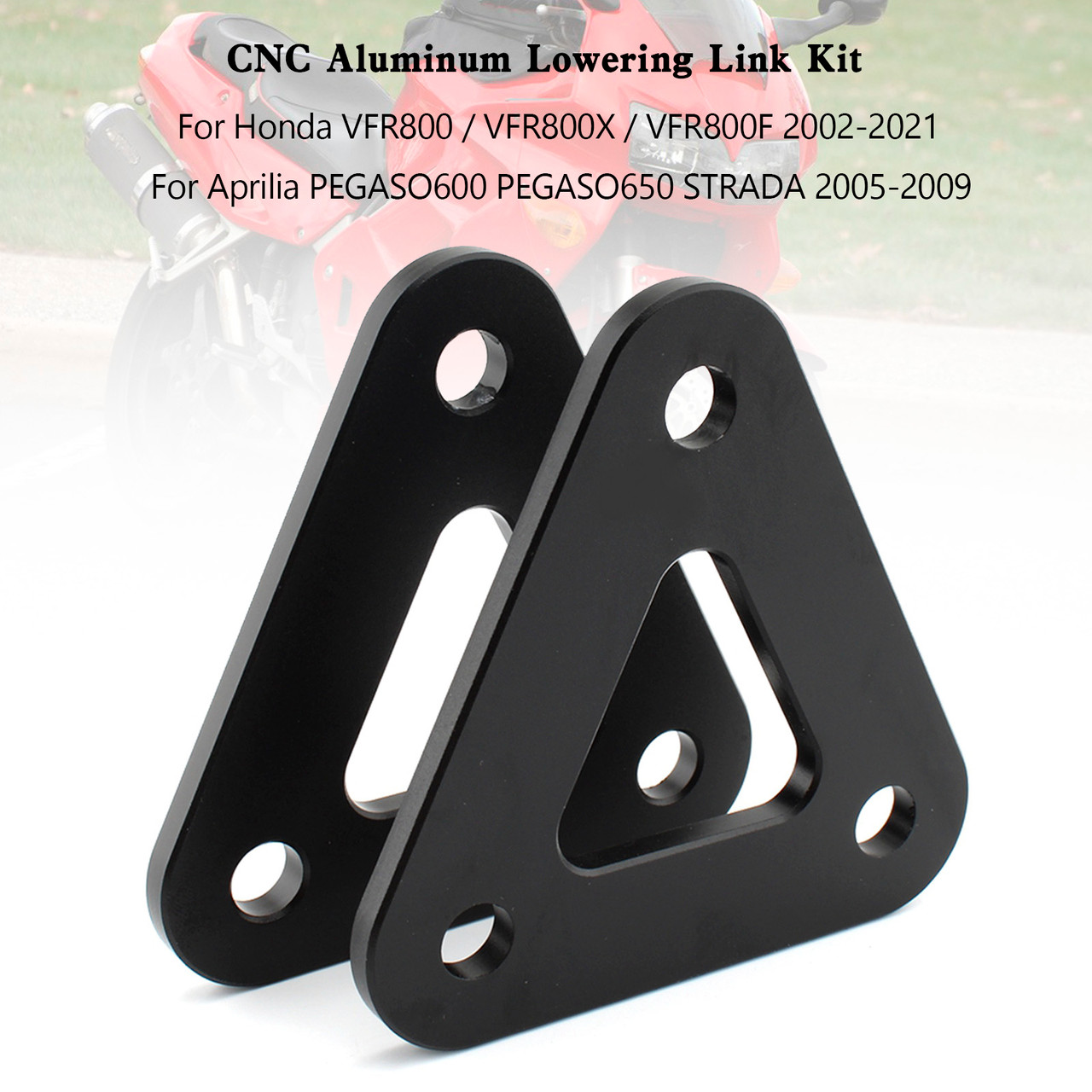 CNC Aluminum Lowering Link Kit For Honda VFR800 02-21 PEGASO 600 650 05-09