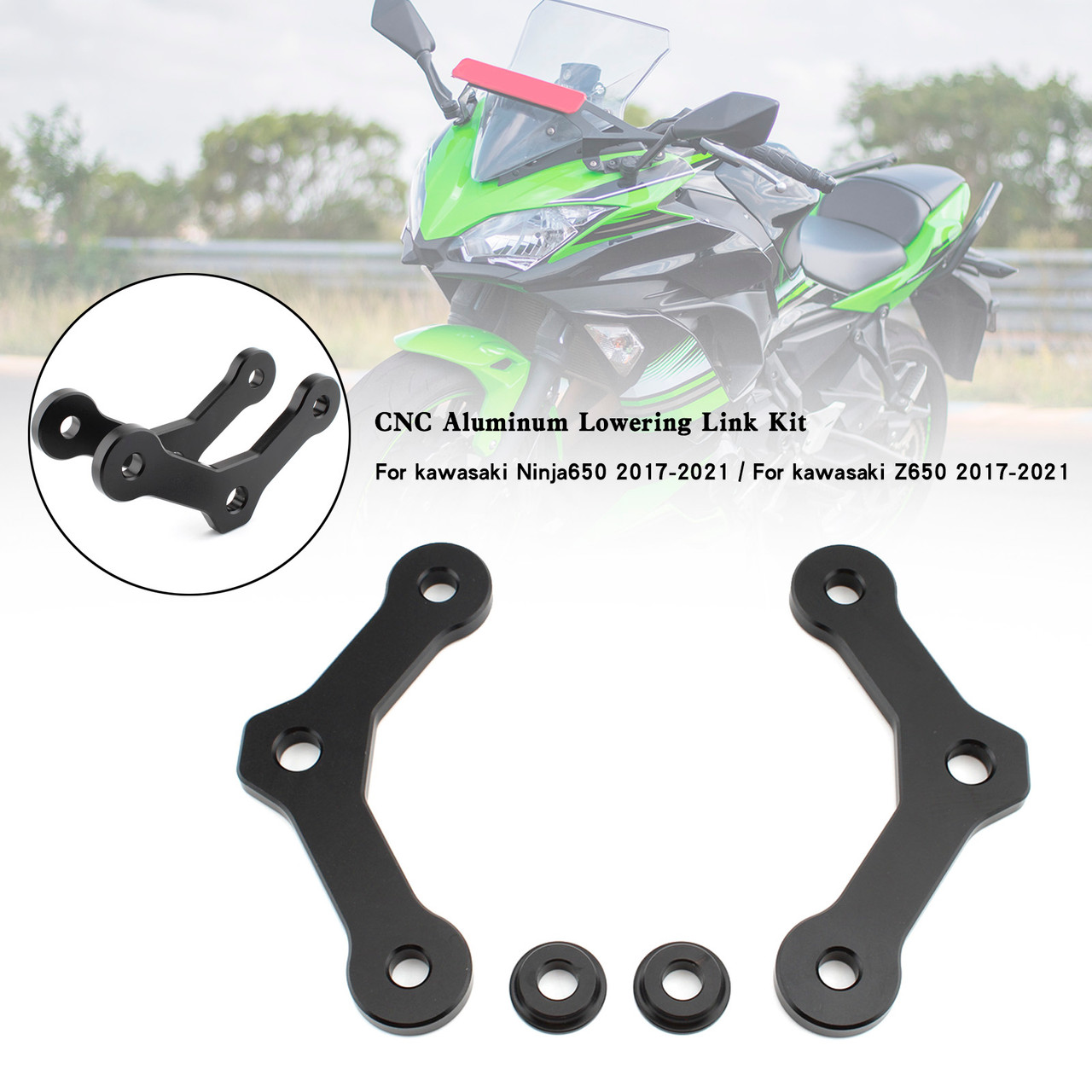 CNC Aluminum Lowering Link Kit 20mm For kawasaki Ninja650 Z650