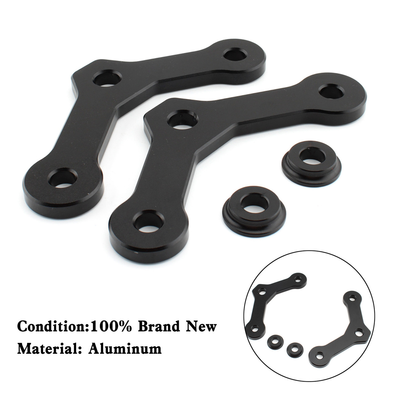 CNC Aluminum Lowering Link Kit 20mm For kawasaki Ninja650 Z650
