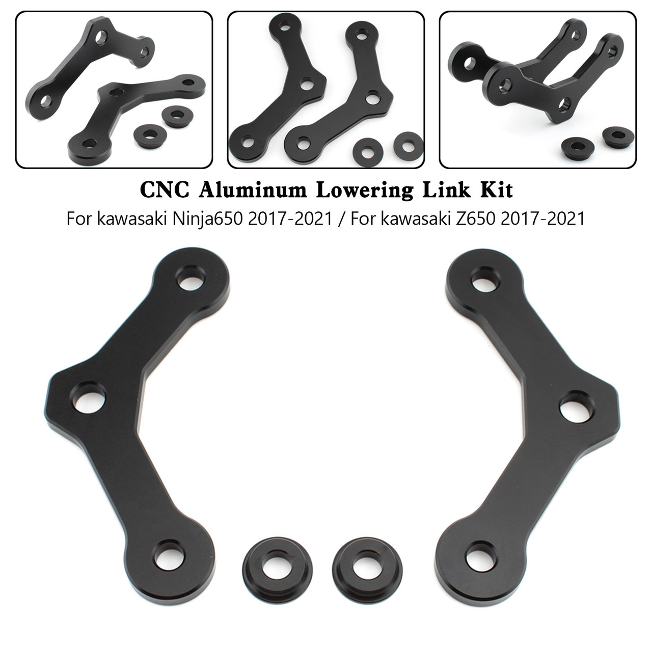CNC Aluminum Lowering Link Kit 20mm For kawasaki Ninja650 Z650