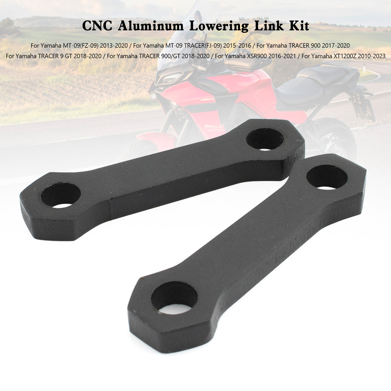 CNC Aluminum Lowering Link Kit For Yamaha MT-09 TRACER 900 XSR900 XT1200Z