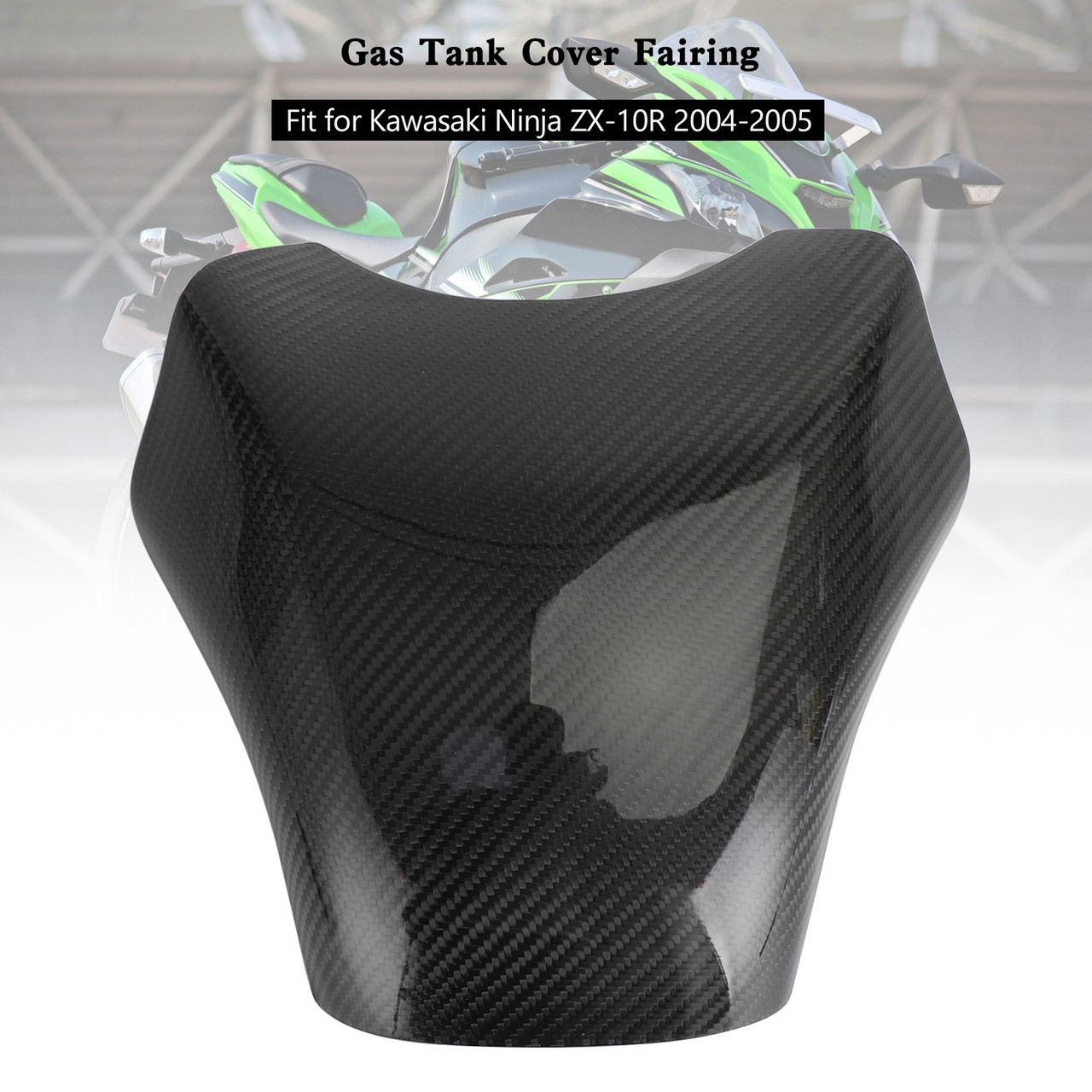 Gas Tank Cover Panel Fairing Protector For Kawasaki Ninja ZX-10R 2004-2005 Carbon