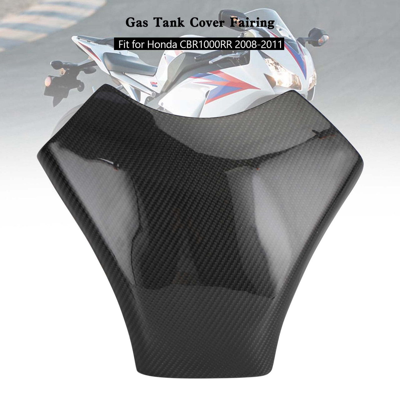 Gas Tank Cover Panel Fairing Protector For Honda CBR1000RR 2008-2011 Carbon