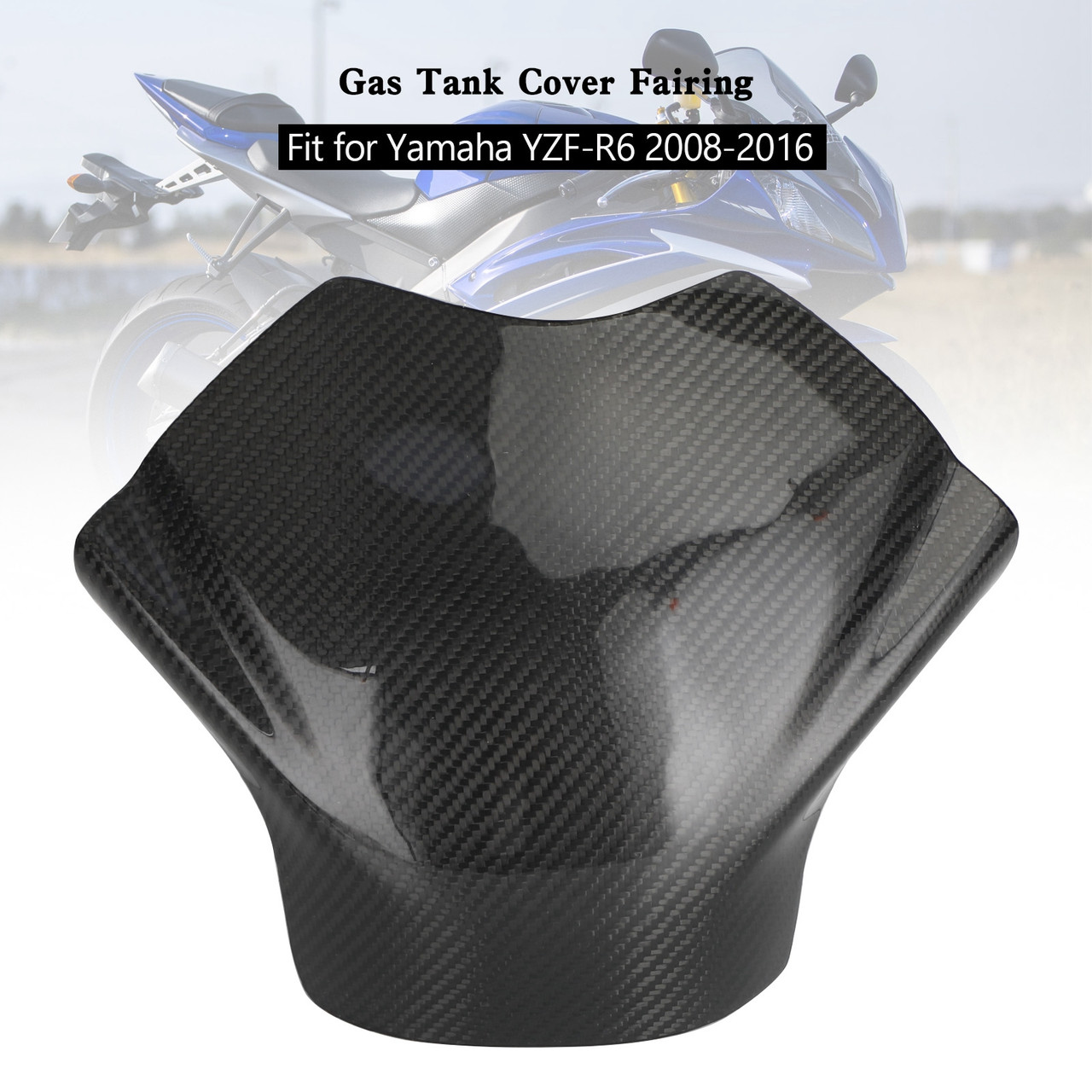 Gas Tank Cover Panel Fairing Protector For Yamaha YZF-R6 2008-2016 Carbon