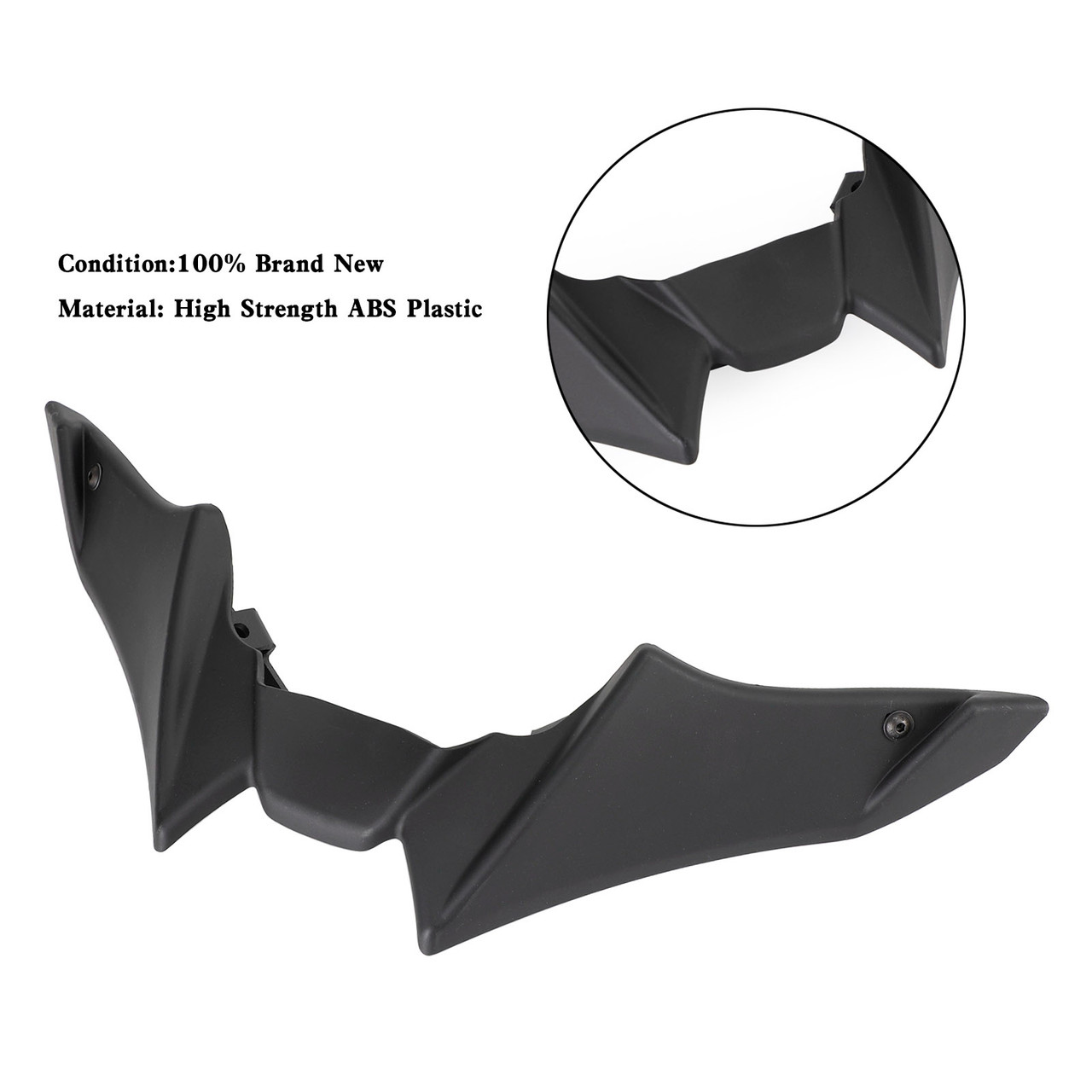 Front Fender Beak Lip Nose Cone Cover Spoilers For Yamaha MT-09 SP 2021-2023 BLK