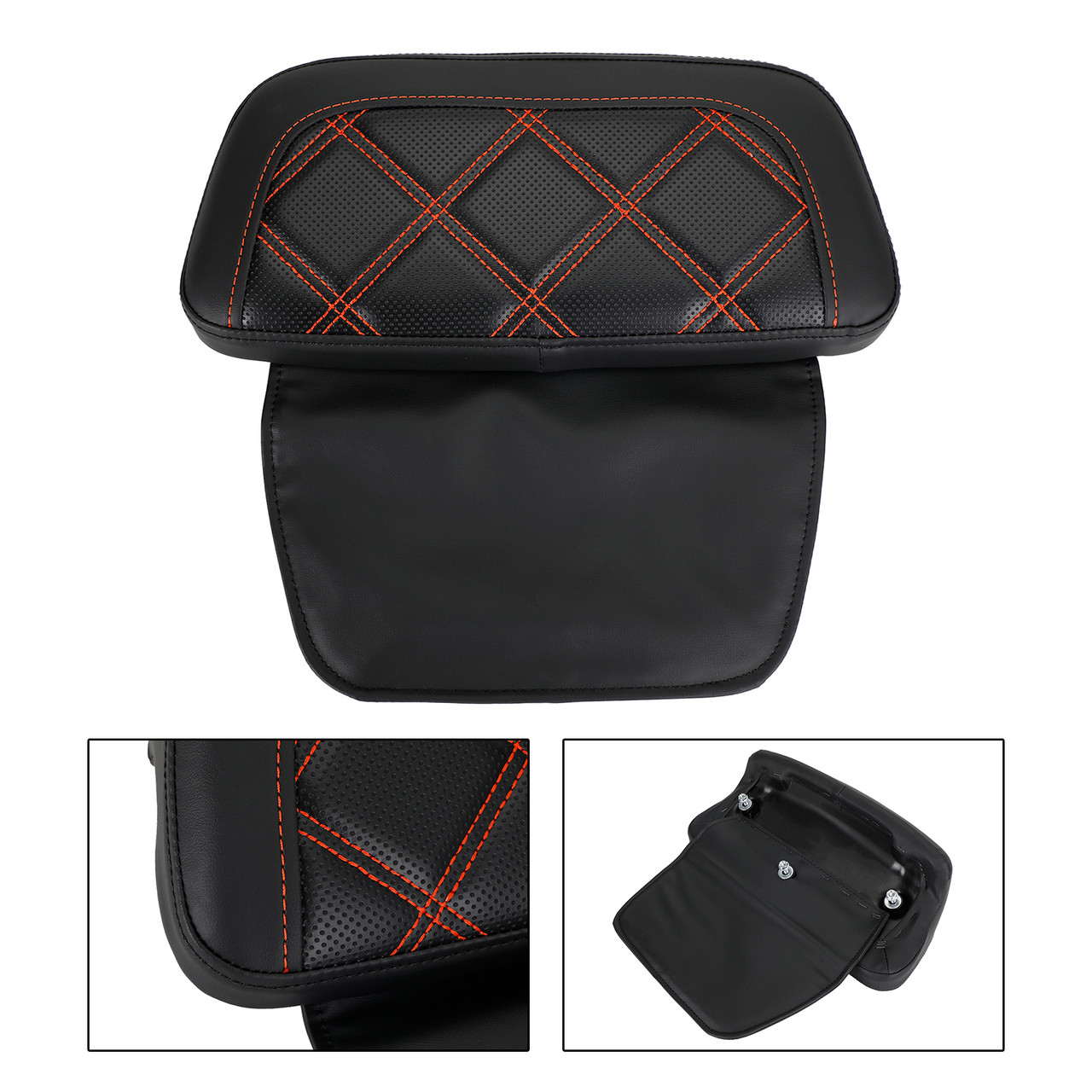 Chopped Pack Trunk Backrest Pad fit for Tour Pak Touring FL Road Glide 2014-Up ORG