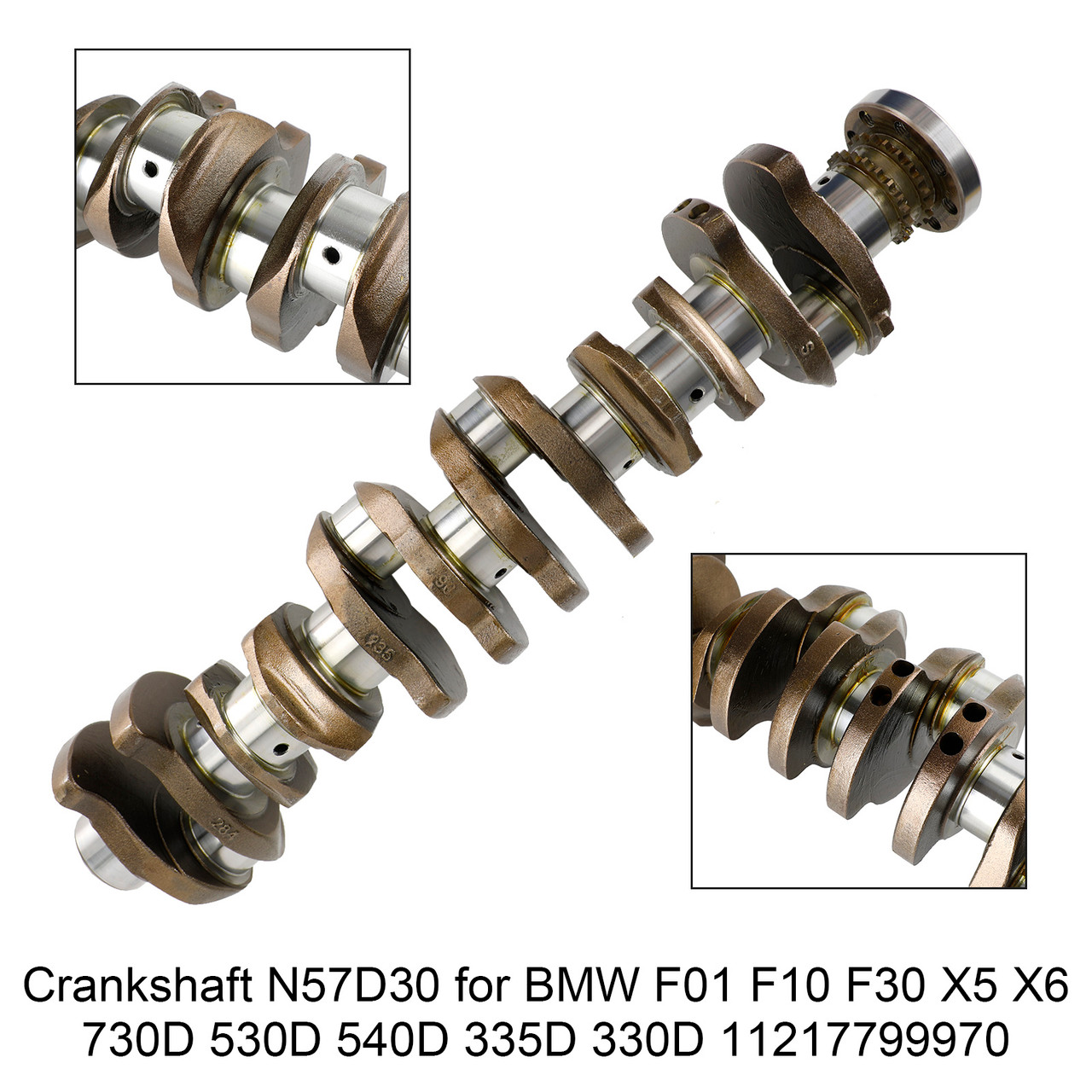 BMW X5 (E70) 2010-2013 Crankshaft N57D30 11217799970