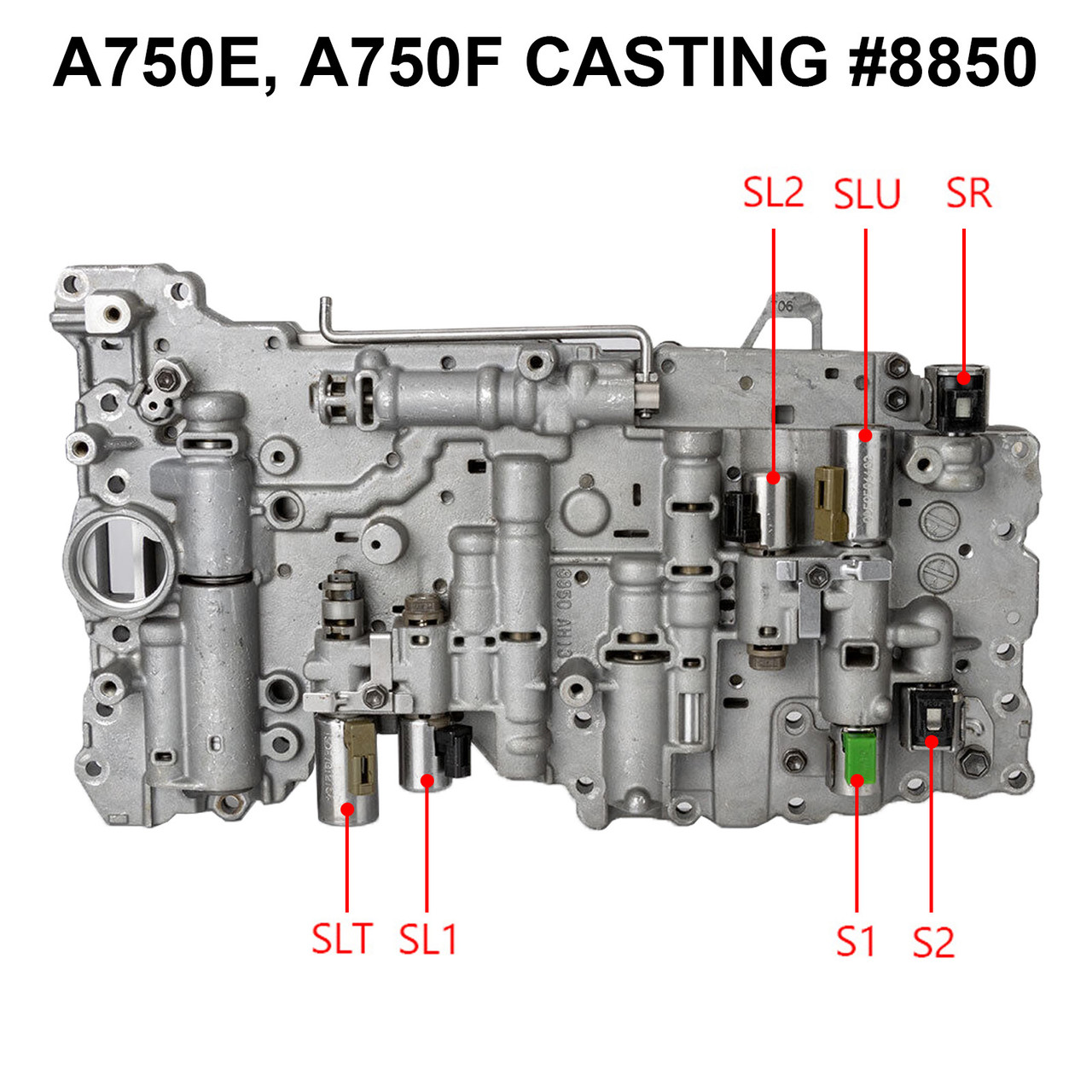 2002-2014 TOYOTA Hilux,Surf,sw4. Vigo A750E/F Transmission Valve Body W/ Solenoids TB-50LS