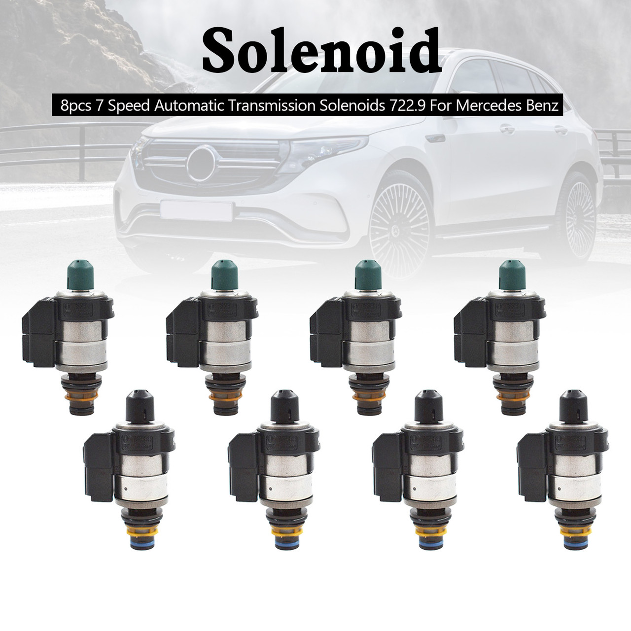 8pcs 722.9 Mercedes Benz 7 Speed Automatic Transmission Solenoids