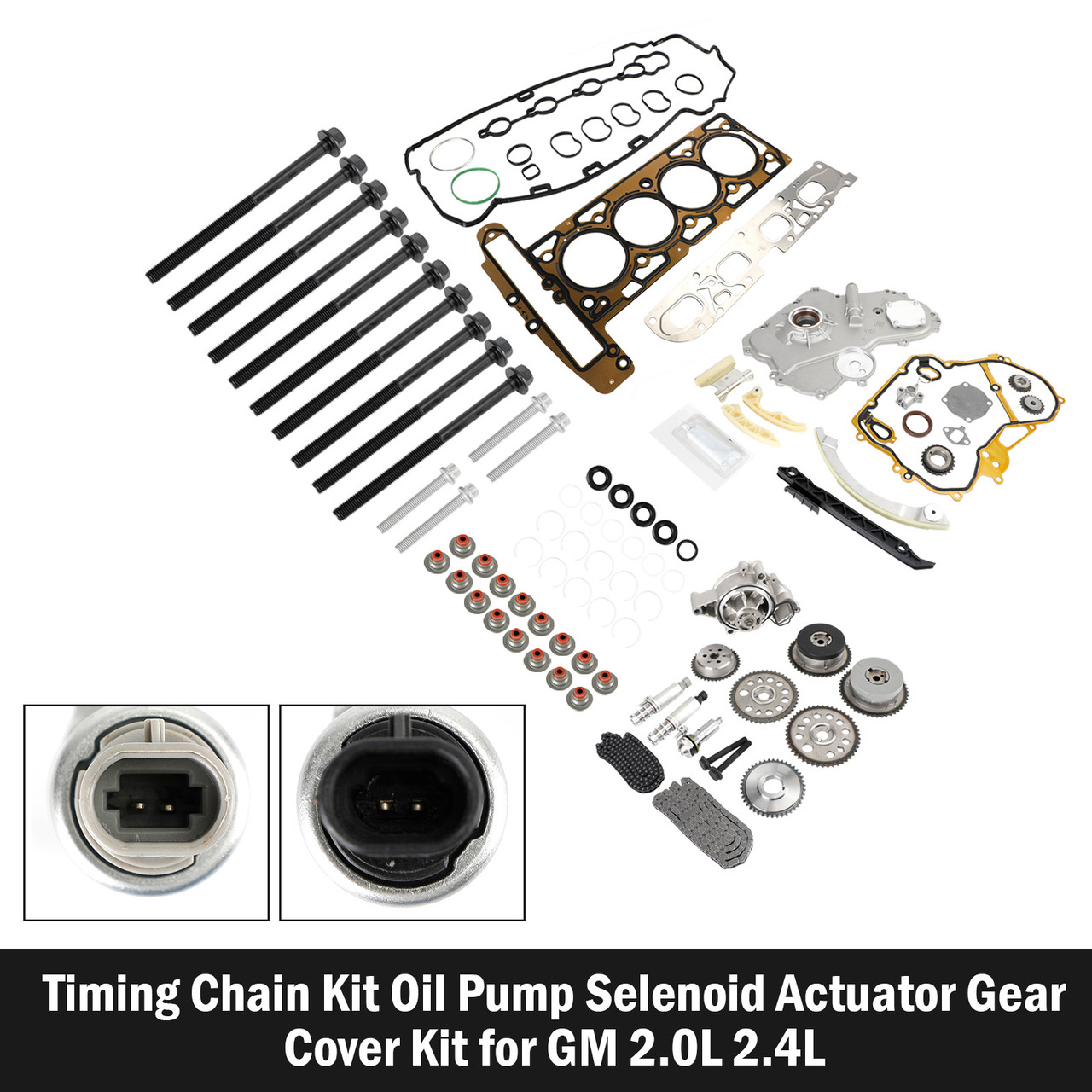 2008-2010 CHEVROLET MALIBU 2.4L Timing Chain Kit Oil Pump Selenoid Actuator Gear Cover Kit
