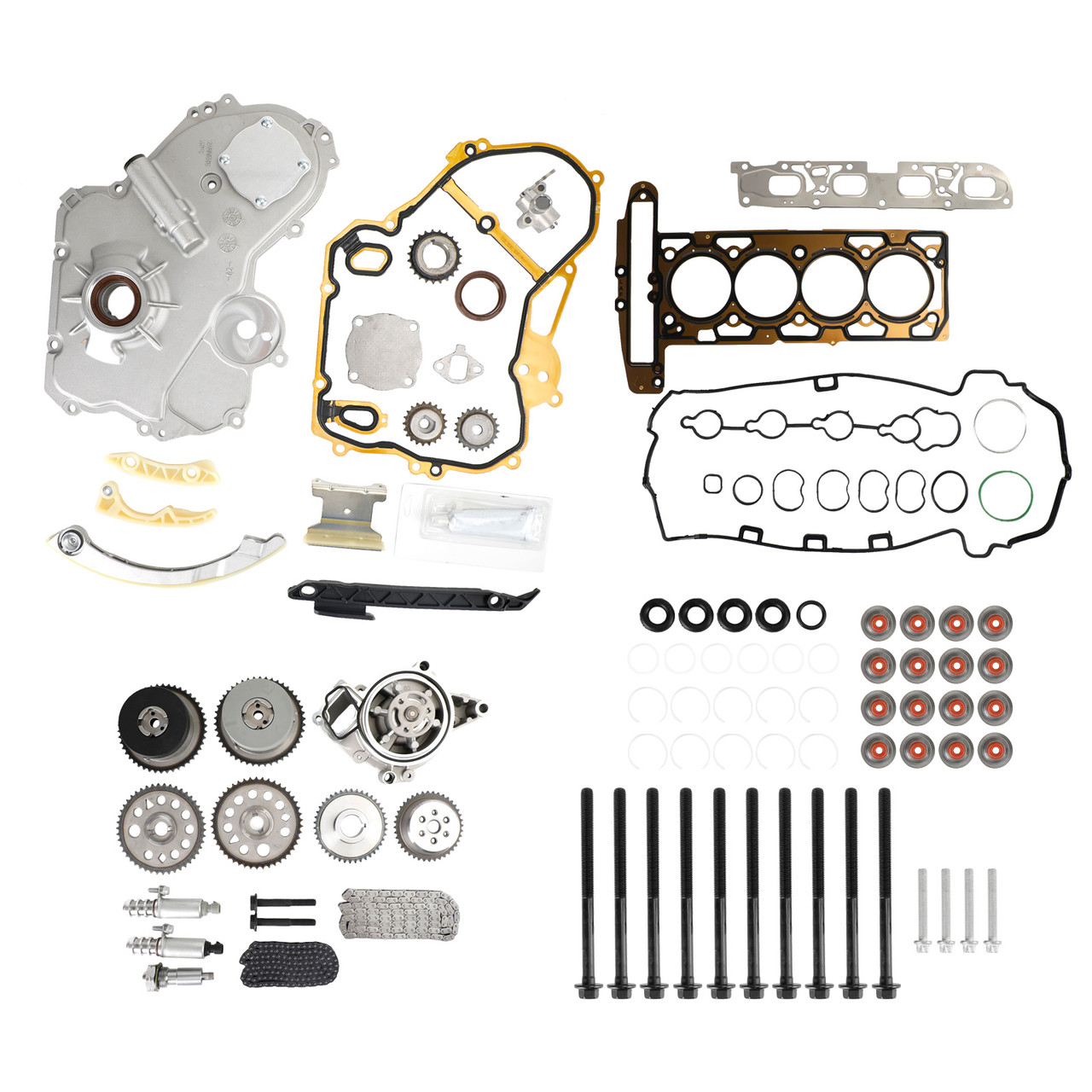 2007 PONTIAC G5 2.4L Timing Chain Kit Oil Pump Selenoid Actuator Gear Cover Kit