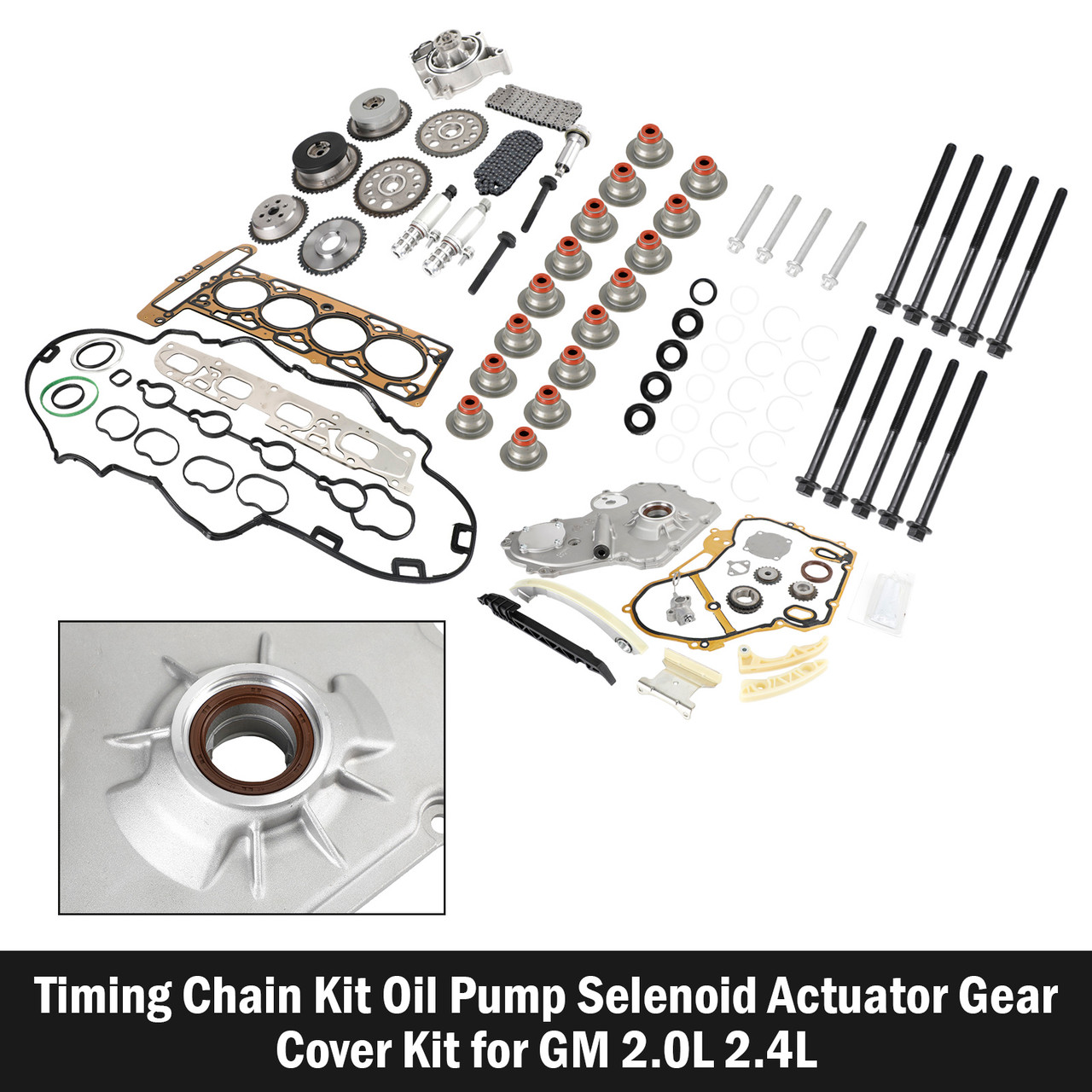 2010 CHEVROLET EQUINOX 2.4L Timing Chain Kit Oil Pump Selenoid Actuator Gear Cover Kit